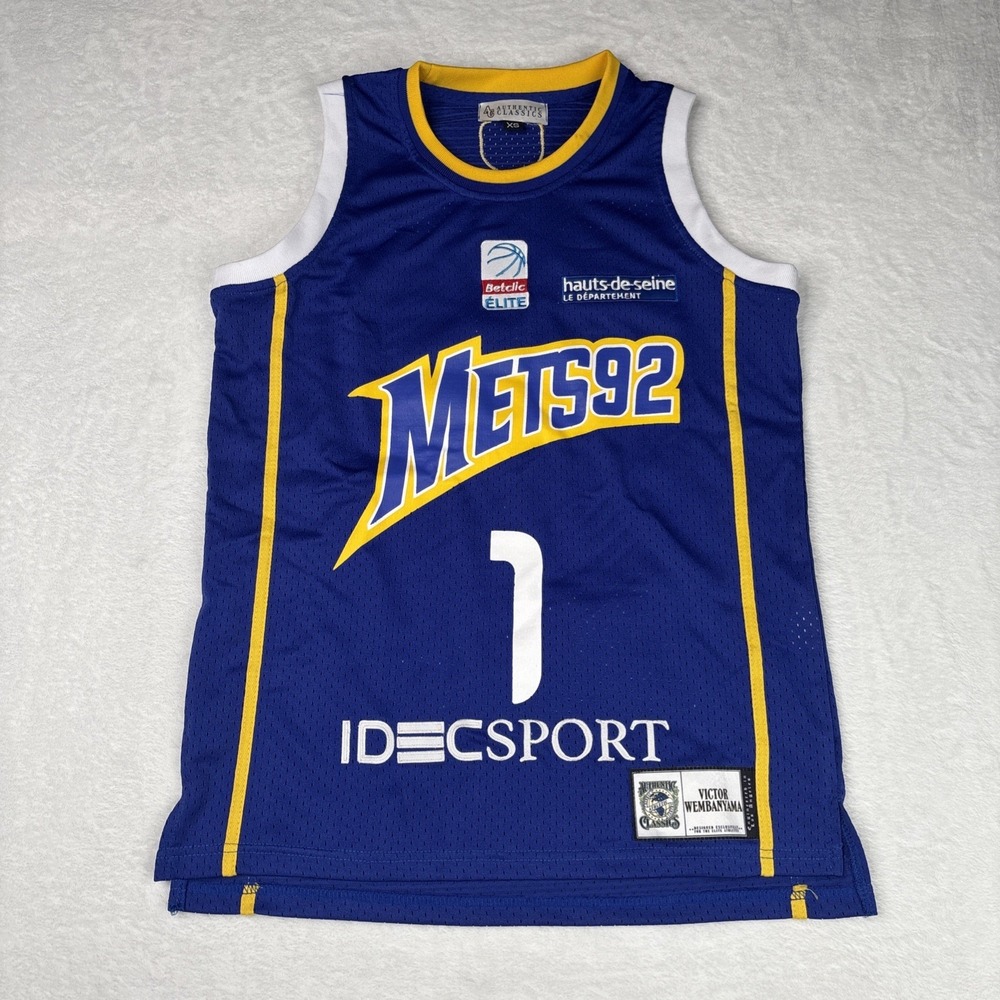 Victor Wembanyama Headgear Classics Metropolitan 92 Men's XS Euro Jersey